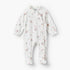 Juniors Ruffle Collar Long Sleeves Sleepsuit with Print - White / 9-12 mths