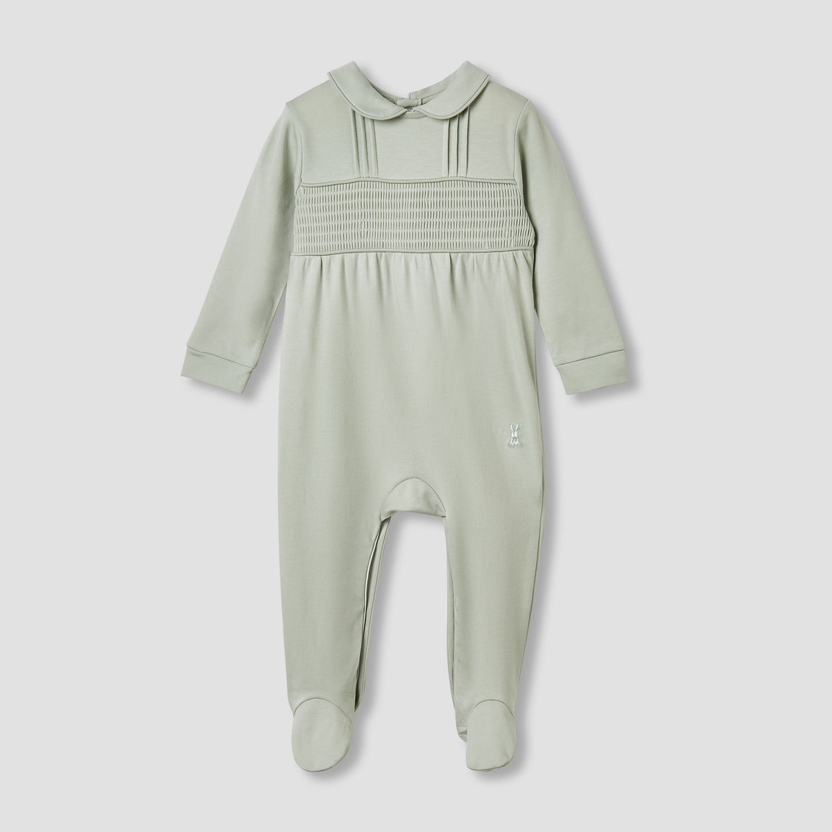 Giggles Pintuck Closed Feet Sleepsuit with Long Sleeves