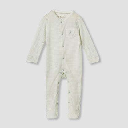 Giggles Printed Closed Feet Sleepsuit with Long Sleeves - Blue / 9-12 mths
