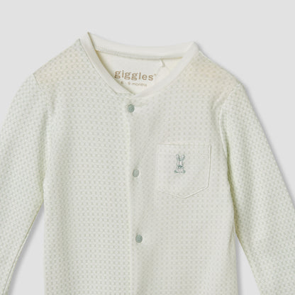 Giggles Printed Closed Feet Sleepsuit with Long Sleeves