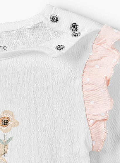 Juniors Cotton Round Neck Long Sleeves Pyjama Set with Graphic Print-baby-girls-clothing-nightwear-pyjamasets-image-6
