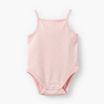 Pack of 2 Juniors Square Neck Strappy Bodysuit with Print