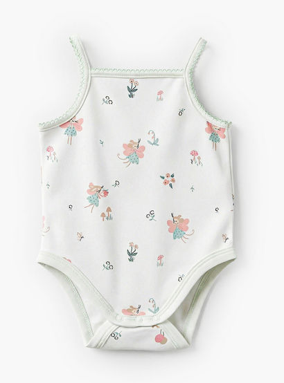Pack of 2 Juniors Square Neck Strappy Bodysuit with Print-baby-girls-clothing-bodysuits-image-4