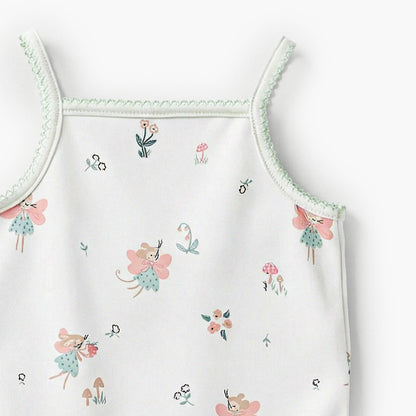 Pack of 2 Juniors Square Neck Strappy Bodysuit with Print