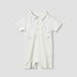 Giggles Printed Romper with Short Sleeves - Cream / 12-18 mths