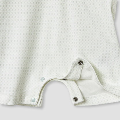 Giggles Printed Romper with Short Sleeves