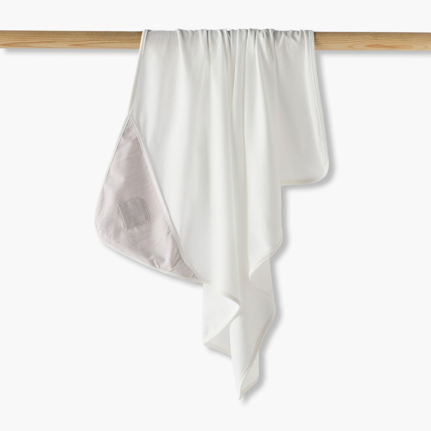 Giggles Receiving Blanket with Hood - Brown / 0-6 mths