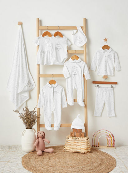 Giggles Cotton Collared Neck Long Sleeve Sleepsuit with Snap Button Closure-baby-girls-clothing-nightwear-sleepsuits-image-6