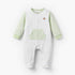 Juniors Round Neck Long Sleeves Sleepsuit with Stripes - Green / 9-12 mths