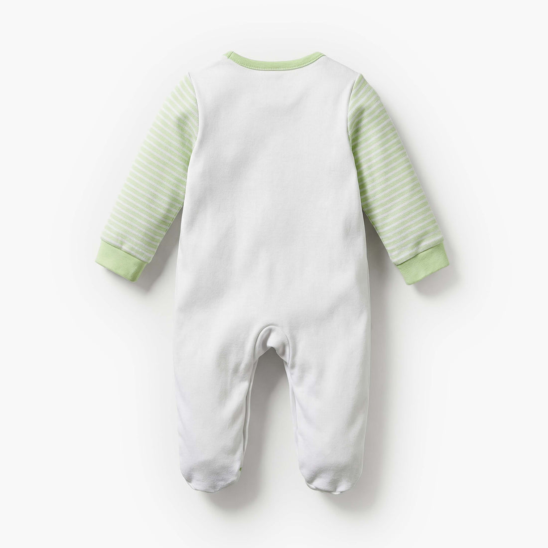 Juniors Round Neck Long Sleeves Sleepsuit with Stripes