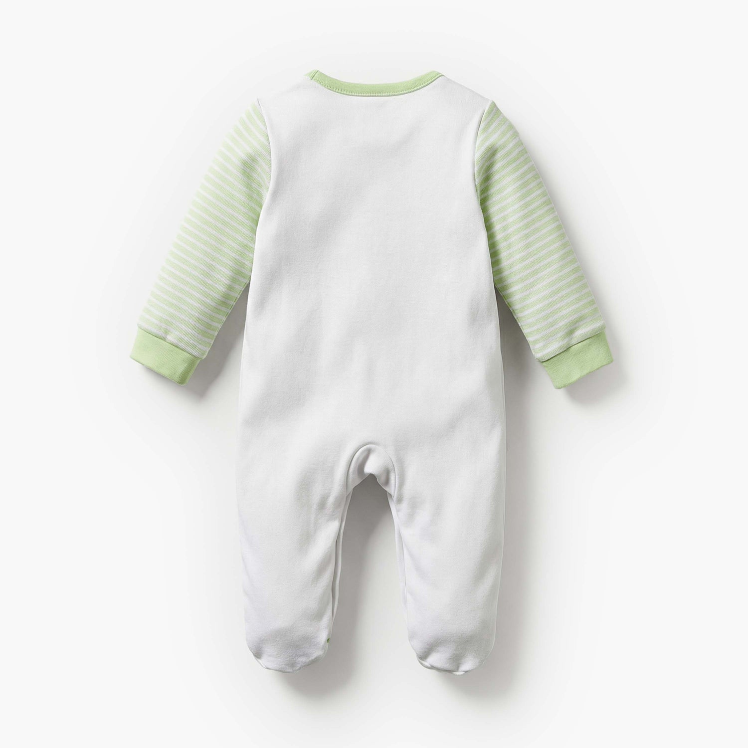 Juniors Round Neck Long Sleeves Sleepsuit with Stripes