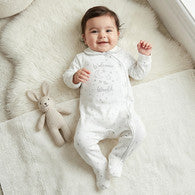 Giggles Cotton Collared Neck Long Sleeve Sleepsuit with Snap Button Closure-undefined-image-1