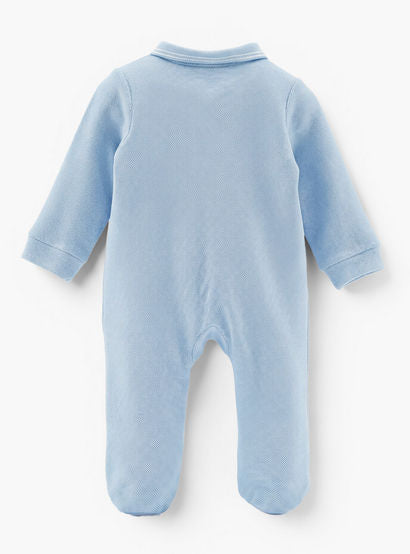 Juniors Cotton Collared Long Sleeves Sleepsuit with Pocket Detail-baby-boys-clothing-nightwear-sleepsuits-image-2