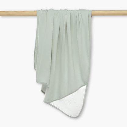 Giggles Embroidered Receiving Blanket - White / 0-6 mths