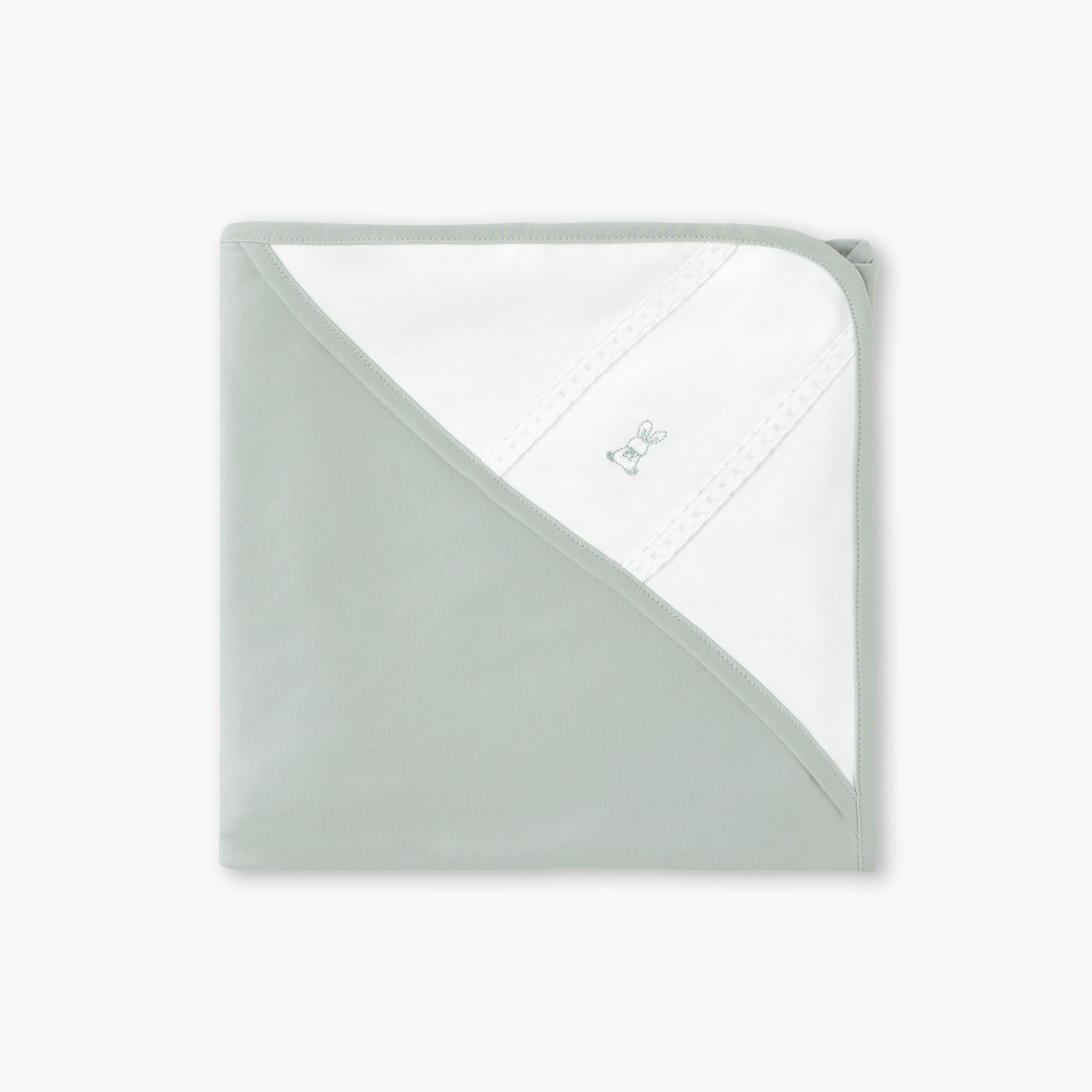 Giggles Embroidered Receiving Blanket