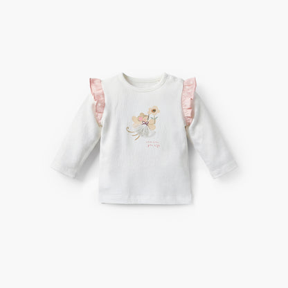 Giggles Cotton Collared Neck Long Sleeve Pyjama Set with Button Closure