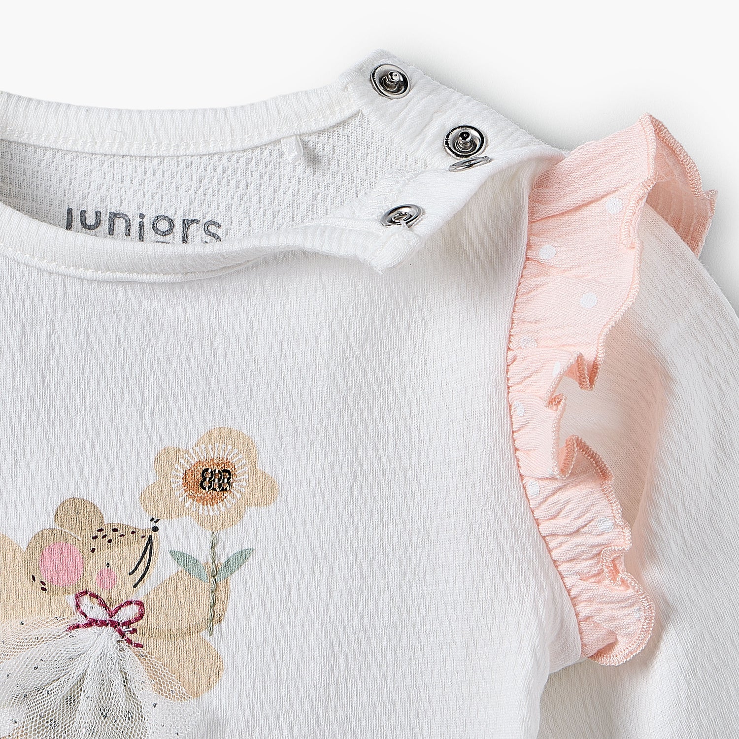 Giggles Cotton Collared Neck Long Sleeve Pyjama Set with Button Closure