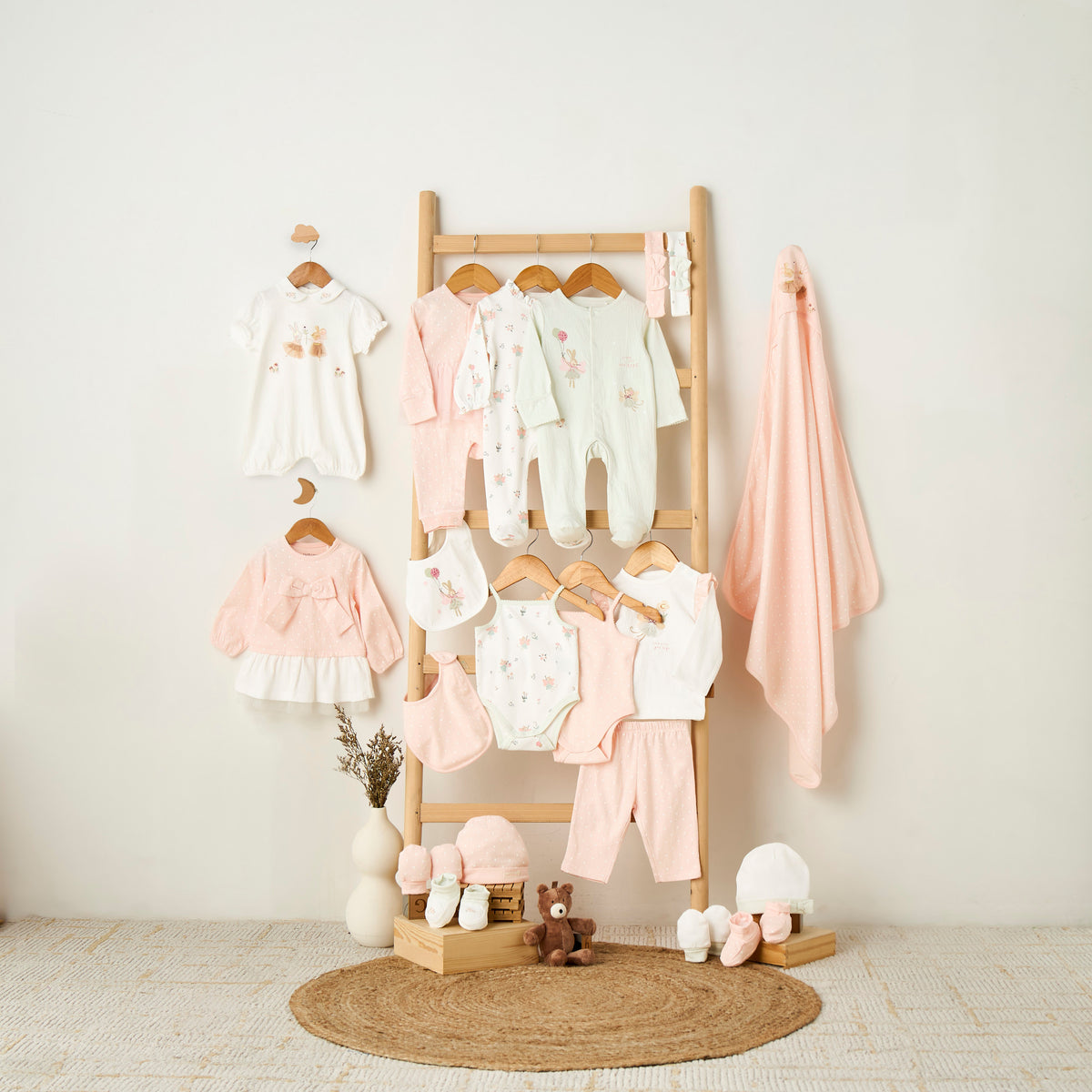 Giggles Cotton Collared Neck Long Sleeve Pyjama Set with Button Closure