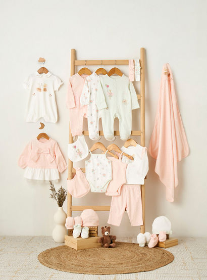 Giggles Cotton Collared Neck Long Sleeve Pyjama Set with Button Closure-baby-girls-image-7