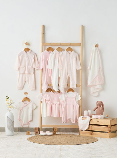 Giggles Bow Accent Collared Closed Feet Sleepsuit with Long Sleeves-baby-girls-clothing-nightwear-sleepsuits-image-7