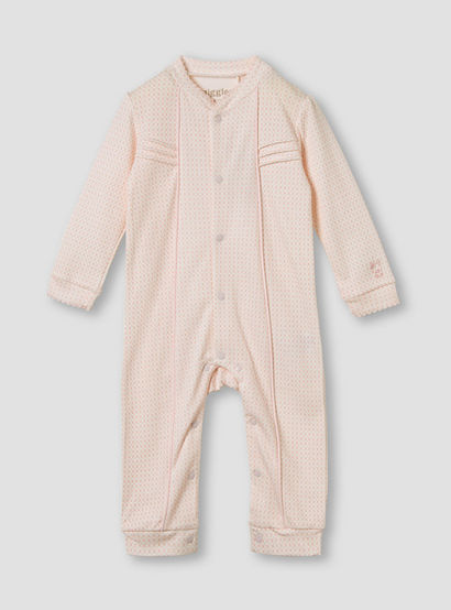 Giggles Printed Sleepsuit with Pintuck Detail-baby-girls-clothing-nightwear-sleepsuits-image-1