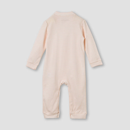 Giggles Printed Sleepsuit with Pintuck Detail