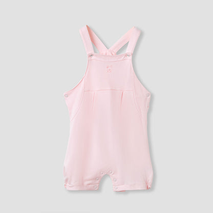 Giggles Embroidered Dungaree and T-shirt Set