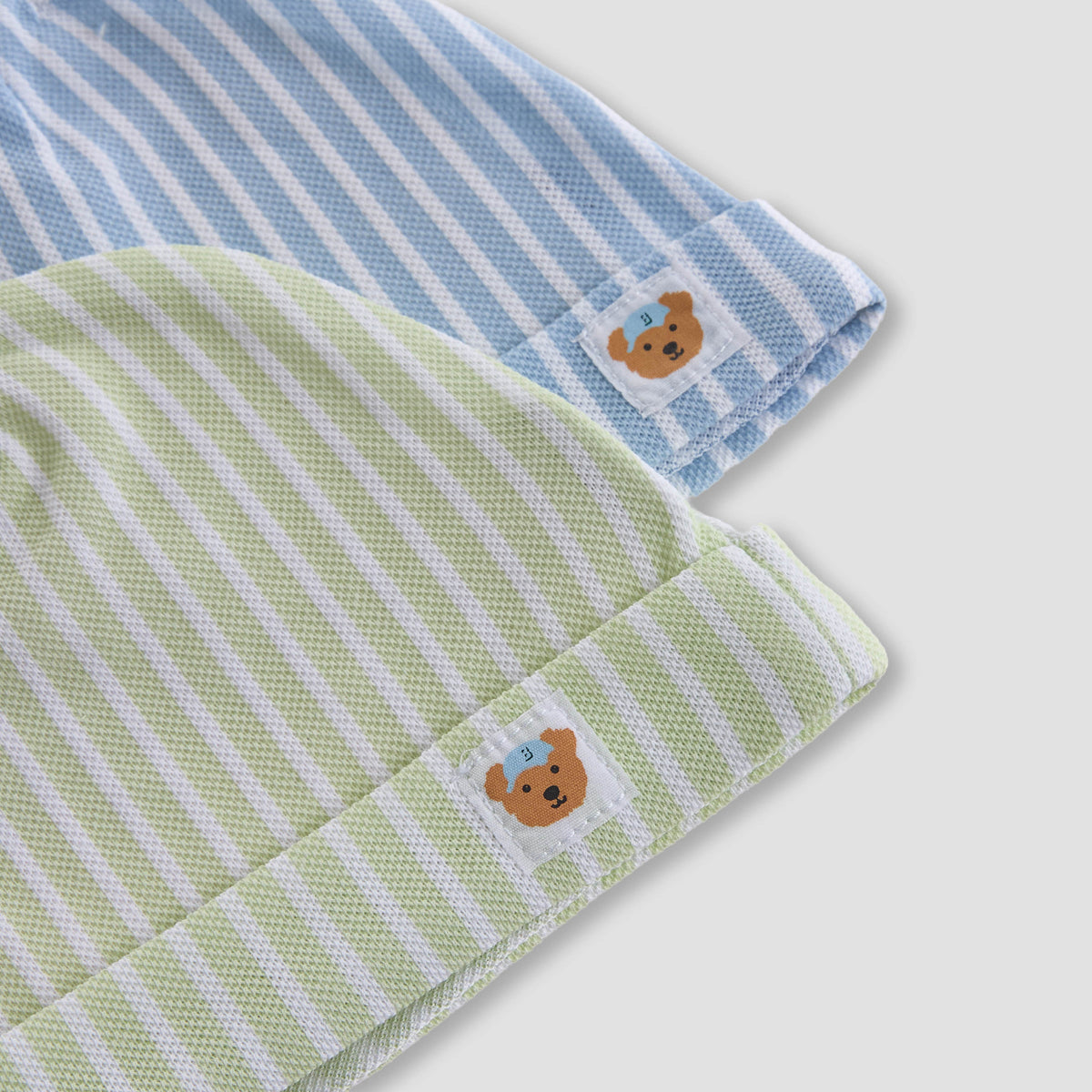 Set of 2 Juniors Cap with Stripes Print