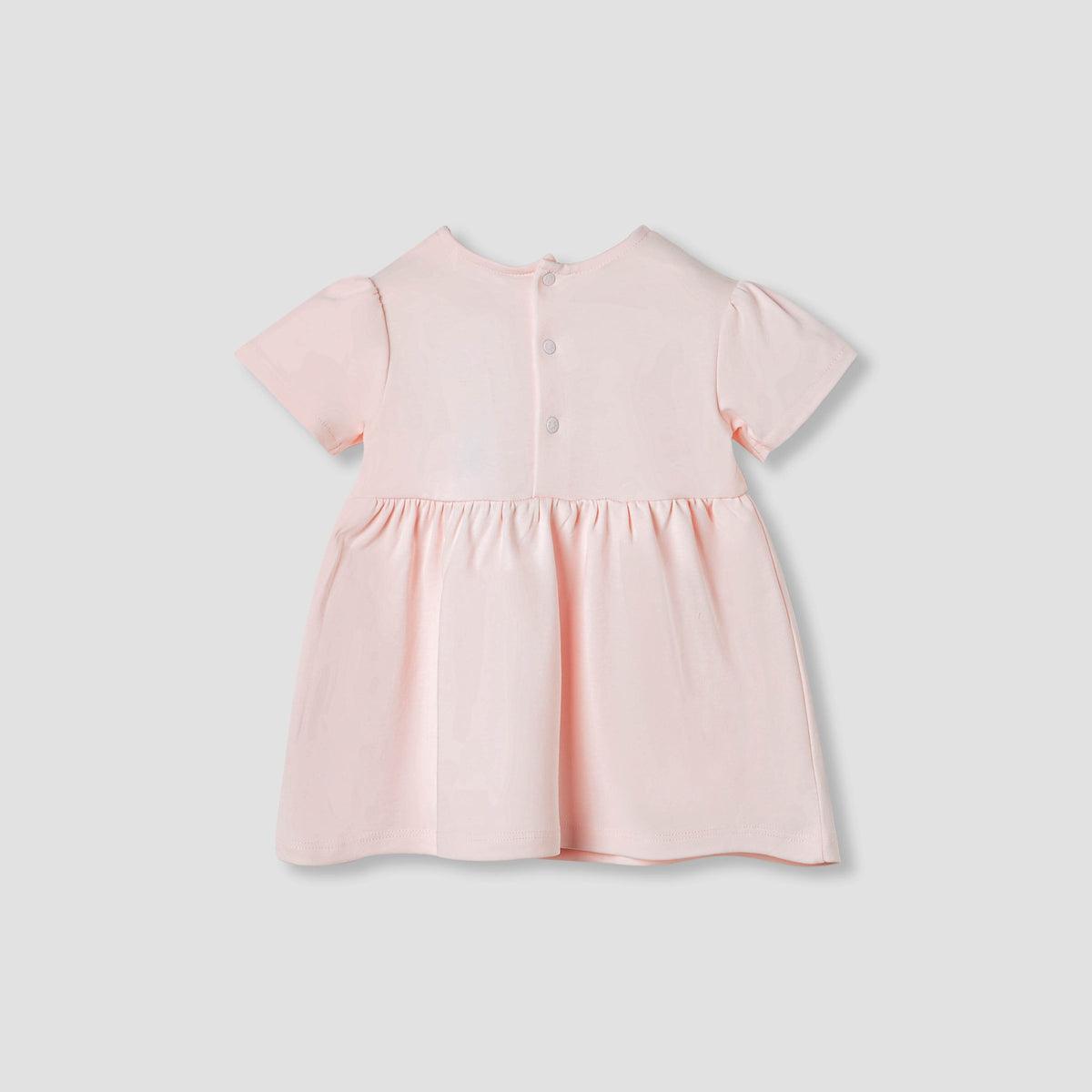 Giggles Smocked Detail A-line Dress with Bow