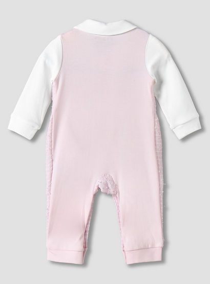 Giggles Cotton Peter Pan Collar Long Sleeves Sleepsuit with Textured Design-baby-girls-clothing-nightwear-sleepsuits-image-3
