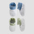 Pack of 2 Juniors Booties with Elasticated Cuff, Textured Design - White / 0-6 mths