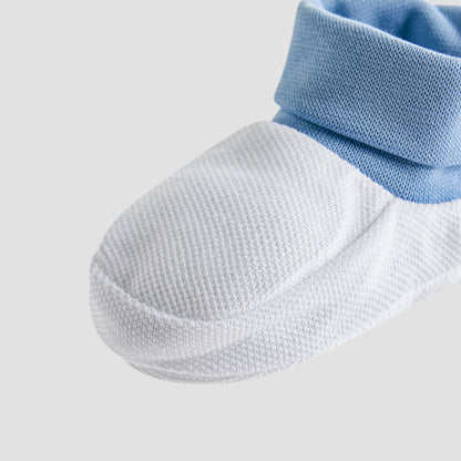Pack of 2 Juniors Booties with Elasticated Cuff, Textured Design