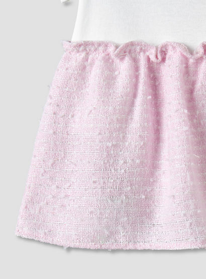 Giggles Round Neck Short Sleeves A-line Dress with Bow Detail-baby-girls-clothing-dressesandjumpsuits-image-5