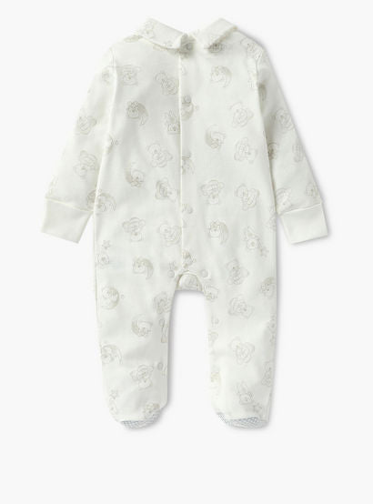 Giggles Bear Print Closed Feet Sleepsuit with Long Sleeves-baby-boys-clothing-nightwear-sleepsuits-image-2