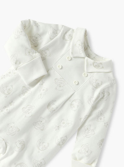 Giggles Bear Print Closed Feet Sleepsuit with Long Sleeves-baby-boys-clothing-nightwear-sleepsuits-image-3