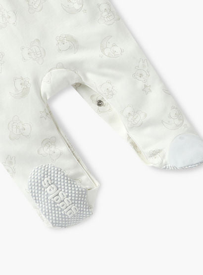 Giggles Bear Print Closed Feet Sleepsuit with Long Sleeves-baby-boys-clothing-nightwear-sleepsuits-image-4