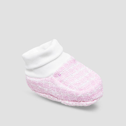 Giggles Booties with Ribbed Cuff- Slip-On
