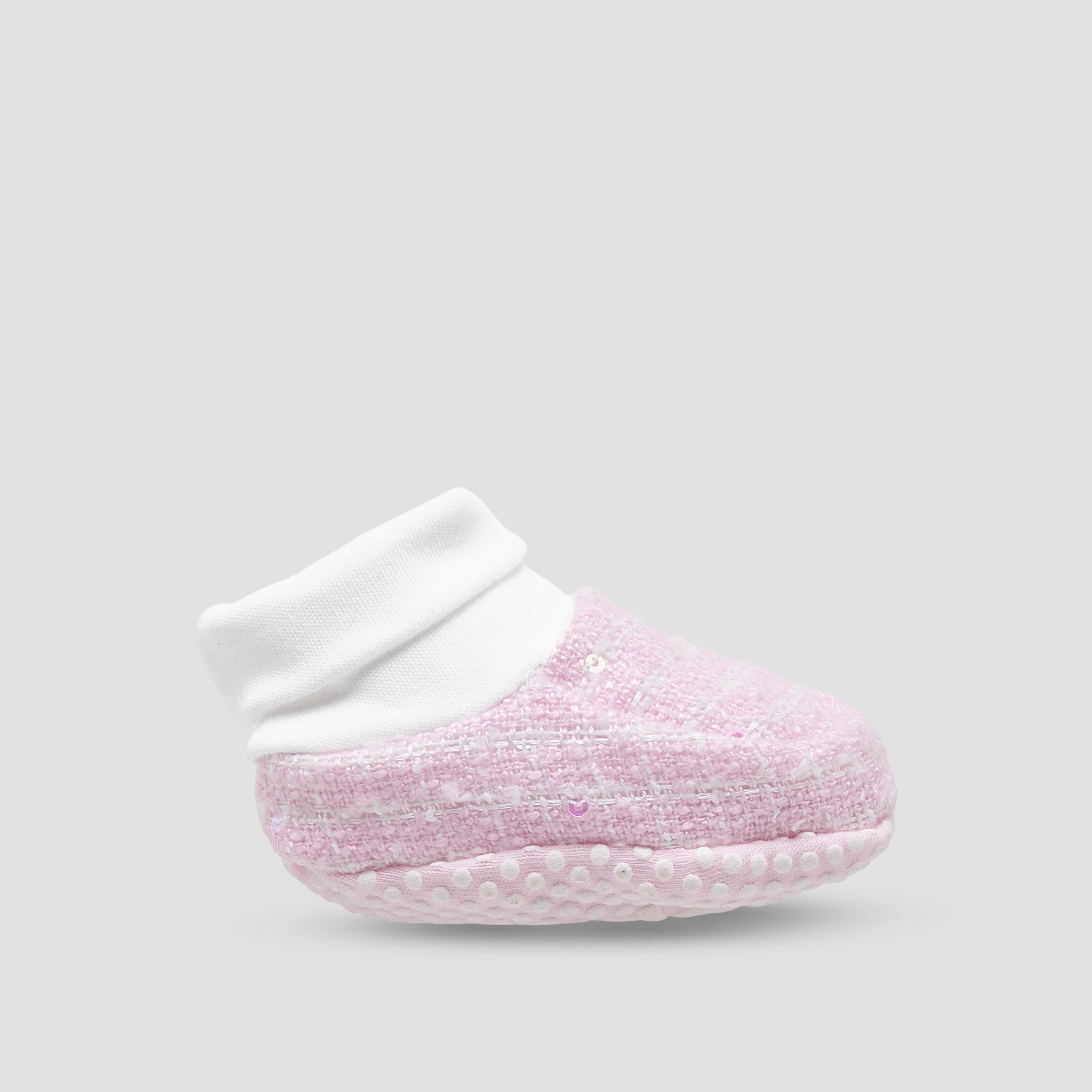 Giggles Booties with Ribbed Cuff- Slip-On