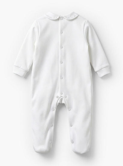 Giggles Cotton Peter Pan Collar Long Sleeves Sleepsuit with Embroidered Detail-baby-girls-clothing-nightwear-sleepsuits-image-2