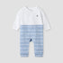 Juniors Striped Sleepsuit with Long Sleeves - Blue / 12-18 mths