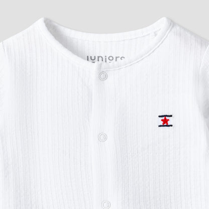 Juniors Striped Sleepsuit with Long Sleeves