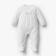 Giggles Cotton Round Neck Long Sleeves Sleepsuit with Moon and Star Embroidery-undefined-image-1