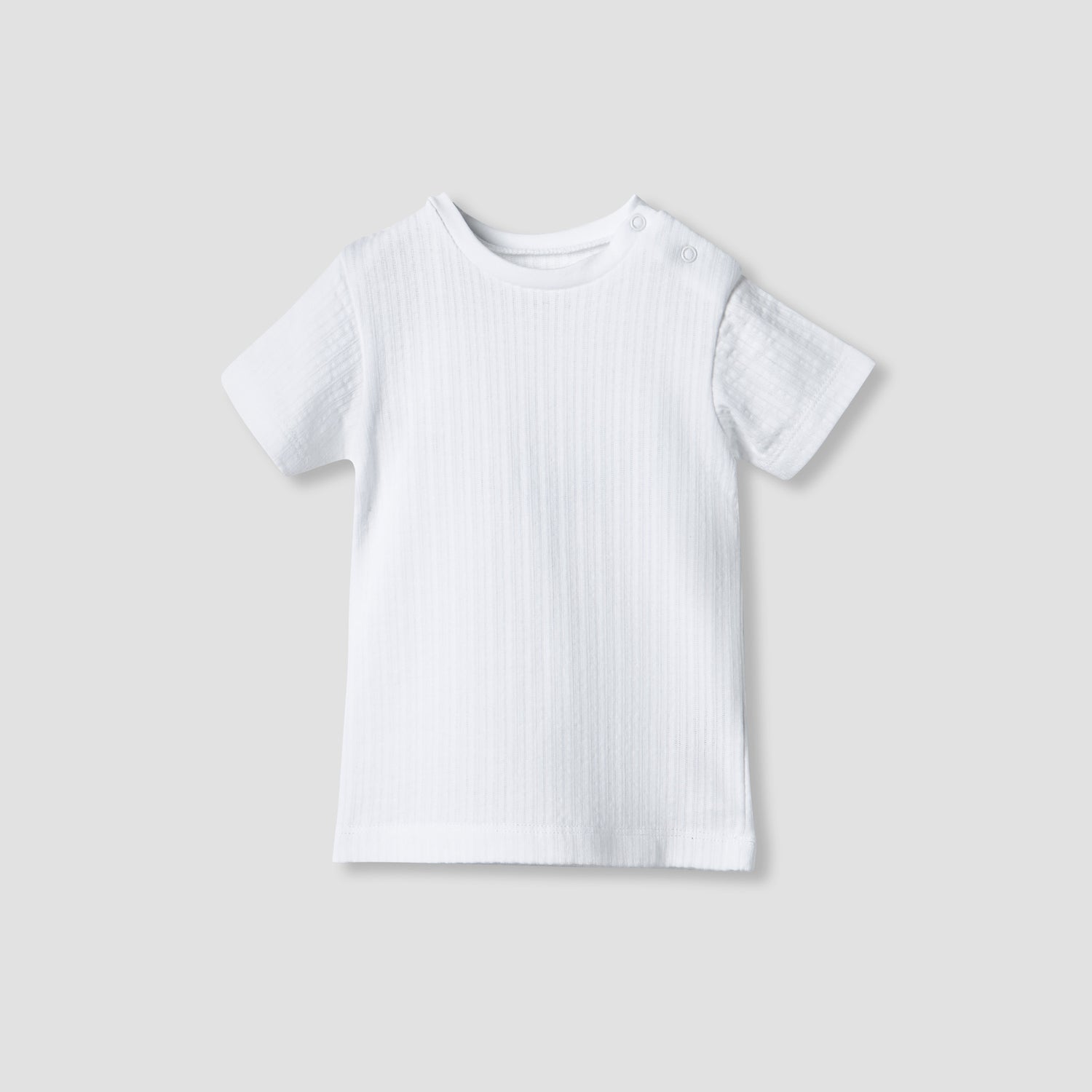 Juniors Solid T-shirt and Striped Dungaree Set