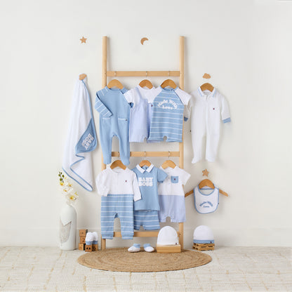 Juniors Solid T-shirt and Striped Dungaree Set