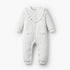 Giggles Cotton Round Neck Long Sleeves Sleepsuit with Schiffli Embroidery