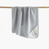 Giggles Moon and Star Embossed Receiving Blanket - 70x70 cm - Grey / 0-6 mths