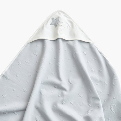 Giggles Moon and Star Embossed Receiving Blanket - 70x70 cm