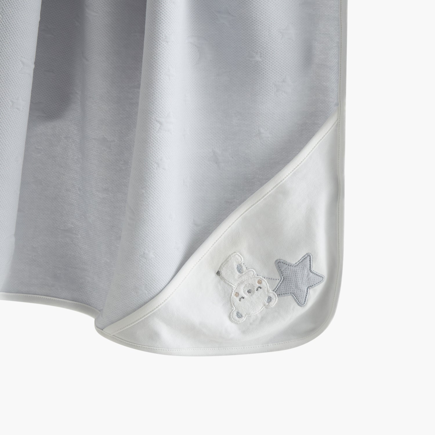 Giggles Moon and Star Embossed Receiving Blanket - 70x70 cm
