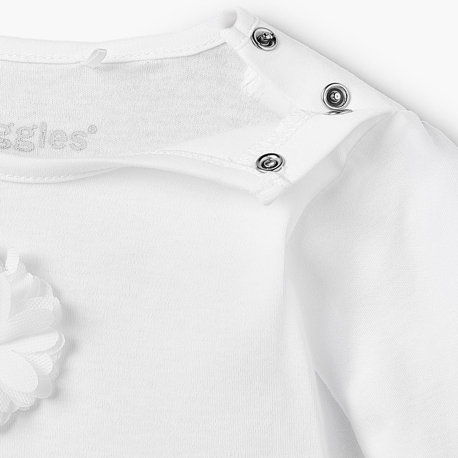 Giggles Cotton Round Neck Long Sleeves Pyjama Set with Embroidered Design