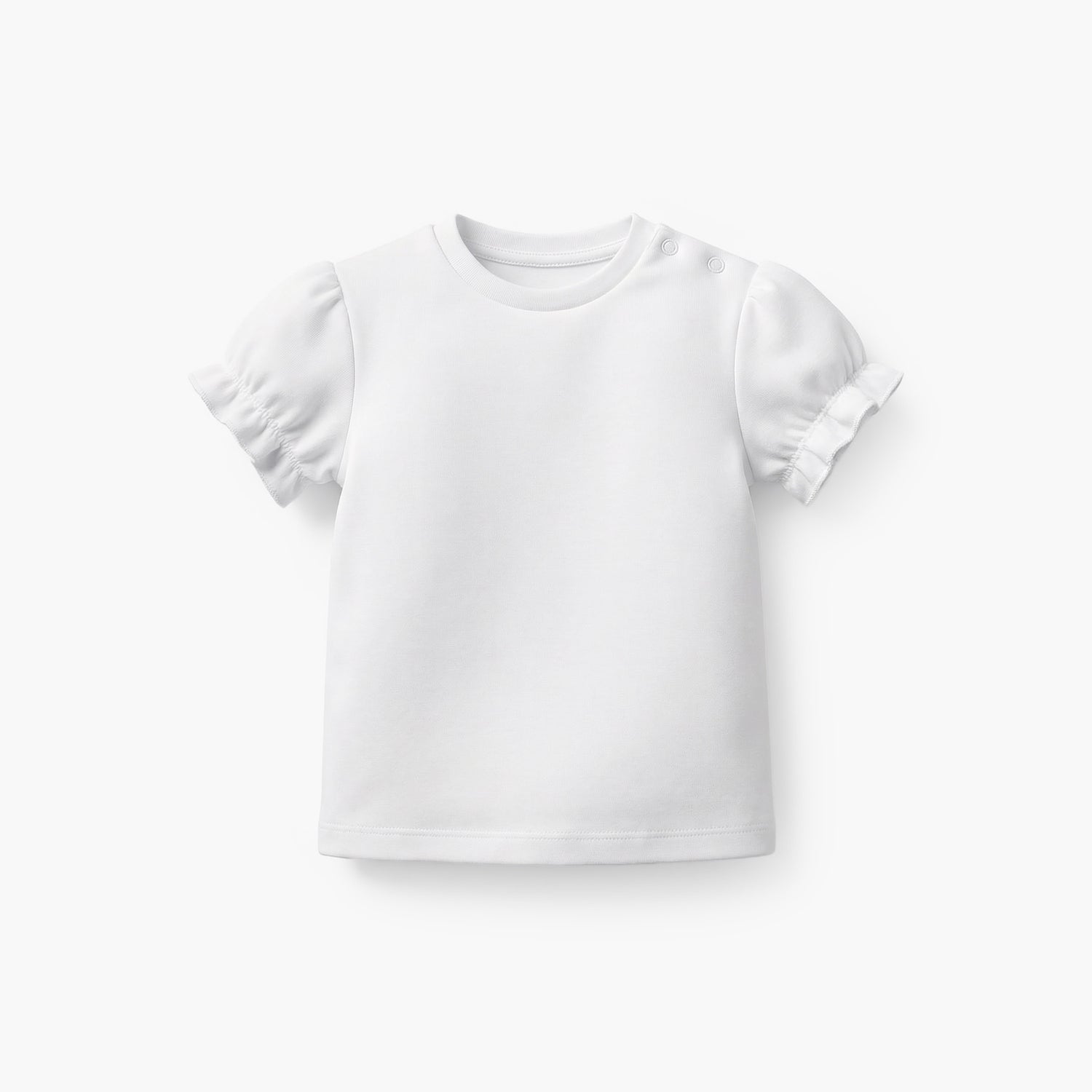 Juniors Round Neck Short Sleeves T-shirt and Pinafore Set with Stripes